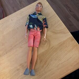 Mattel Barbie Fashionistas Ken Doll 184 Vitiligo Tropical Shirt HBV26 2016 2022